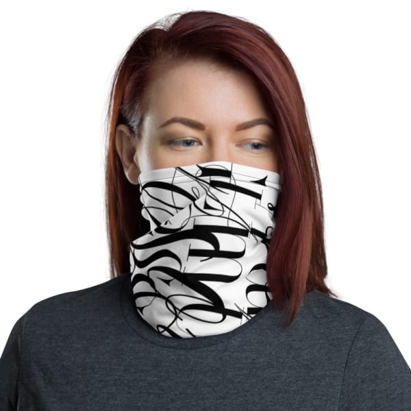 Glamour Boss All Over Font Neck Gaiter